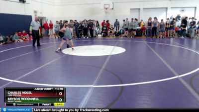 112-116 lbs Round 1 - Bryson McConnell, Mount Baker vs Charles Vogel, Lake Stevens