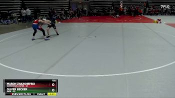 102 lbs Placement (4 Team) - Mason Zakashefski, Watertown-Mayer vs Oliver Becker, ANML