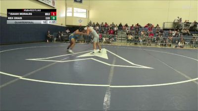 Quarterfinal - Rex Orais, SANJOSE STATE Men vs Isaiah Morales, Menlo College Transition Men