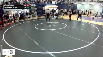 130 lbs. Cons. Round 5 - Maci Albright, Capital City vs Elizabeth Hager, Lexington