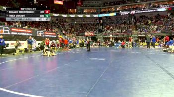 1A-138 lbs Champ. Round 1 - Chance Christensen, Riceville vs Riley Brandt, Denver