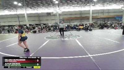 90 lbs Round 4 - Autum Encinas, Bulldog Wrestling Club vs Delaina Bumgarner, Small Town Grims