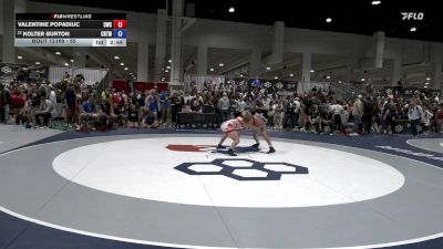 65 lbs Champ. Round 2 - Valentine Popadiuc, 505 Wrestling Club vs Kolter Burton, Cowboy RTC/ Titan Mercury Wrestling Club (TMWC)