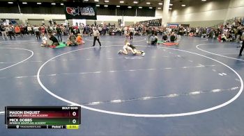 100 lbs Champ. Round 1 - Mick Dobbs, Interior Grappling Academy vs Mason Enquist, Black Fox Wrestling Academy