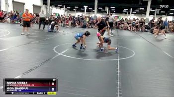 50 lbs Round 2 (8 Team) - Sophia Schulz, U2 Women Of The Uprising vs Maya Bhandari, 84 Athletes