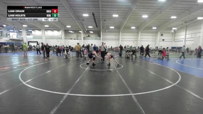 123 lbs Round Of 16 - Liam Oriain, Brookline vs Liam Holste, Noble