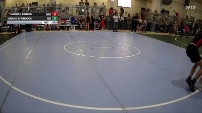 113 lbs Quarterfinal - Drake Spurlock, Global Wrestling Club vs Patrick Emmer, All American Wrestling Club