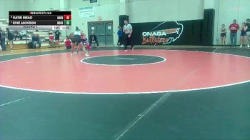 Girls 135 lbs Round 1 - Evie Jackson, Rock Creek vs Katie Mead, Hayden