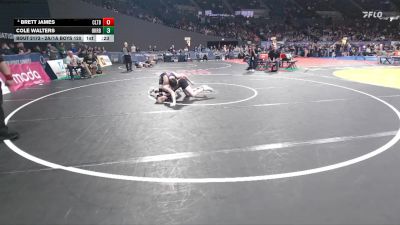 2A/1A Boys 120 Cons. Semi - Brett James, Clatskanie Boys vs Cole Walters, Oakridge Boys