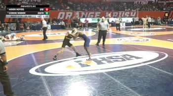 3A 150 lbs Quarterfinal - Coehn Weber, Joliet (West) vs Aiden Noyes, Oak Park (O.P.-River Forest)