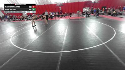 USA Junior Boys - 165 lbs Cons. Round 3 - Xander DiMatteo, Wisconsin vs Ryan Miller, Wisconsin