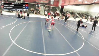 144 lbs Cons. Round 3 - Sawyer Grow, Champions Wrestling Club vs Kaysin Gage, Sumner County Wrestling Club
