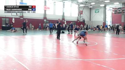 109 lbs Quarterfinal - Charlie Wylie, Port Jervis High School/ Club- Iron Horse vs Riley Karwowski, Wyoming Seminary