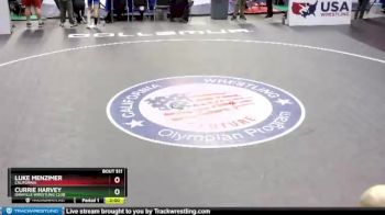 126 lbs Champ. Round 1 - Currie Harvey, Danville Wrestling Club vs Luke Menzimer, California