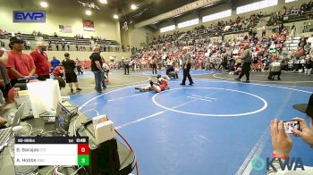 92-98 lbs Quarterfinal - Brayden Barajas, Grove Takedown Club vs Asher Hobbs, Salina Wrestling Club