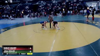 104-113 lbs Cons. Round 3 - Jorja Boller, Beatrice Wrestling Club vs Karley Holmes, Silver Lake Wrestling