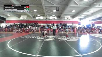 Boys 152 lbs Champ. Round 1 - Kyson Williams, East Nicolaus Boys vs Carlos Telly, Las Plumas Boys