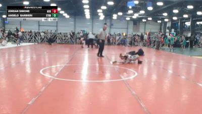 52 lbs Round 2 - 10:45am Saturday - Angelo Barbieri, Terps Xtreme vs Jordan Simone, All I See Is Gold