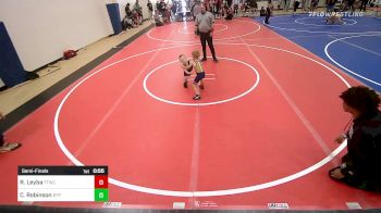 40 lbs Semifinal - Ronnie Leyba, Team Tulsa Wrestling Club vs Clinton Robinson, Tulsa Blue T Panthers