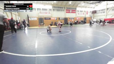 110 lbs Cons. Round 2 - Makayla Nagayo, Benicia vs Mariah Main, Arroyo (San Lorenzo)