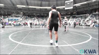 100 lbs Quarterfinal - Minor Langford, Weatherford Youth Wrestling vs Jayden Johnson, ICEFIGHTER U