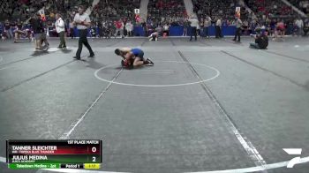 100 lbs 1st Place Match - Tanner Sleichter, WR- Topeka Blue Thunder vs Julius Medina, Juic3 Acad3my