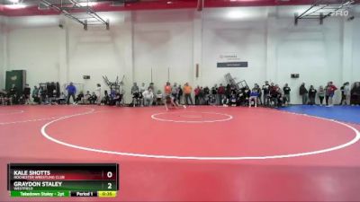 150 lbs Cons. Round 3 - Kale Shotts, Rochester Wrestling Club vs Graydon Staley, Westfield