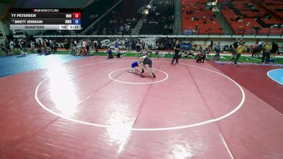 144 lbs Quarters - Ty Petersen, Idaho vs Brett Jermain, Oregon