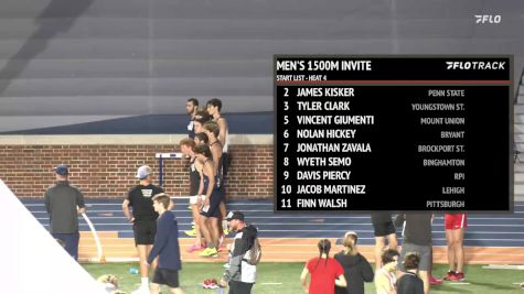 Men's 1500m Invite, Heat 4