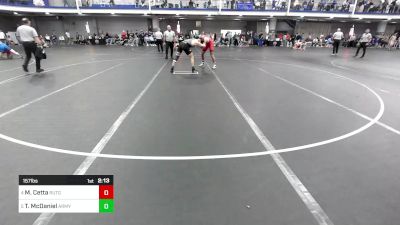 157 lbs Quarterfinal - Mike Cetta, Rutgers vs Trae McDaniel, Army-West Point