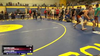 150 lbs Semifinal - Dayven Cuba, Abilene Kids Wrestling Club vs Joshua Kerr, Wichita Training Center