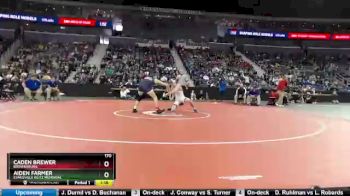 170 lbs Quarterfinal - Caden Brewer, Brownsburg vs Aiden Farmer, Evansville Reitz Memorial