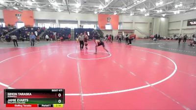 184 lbs Semifinal - Simon Taraska, Norwich vs Jamie Evarts, Williams College