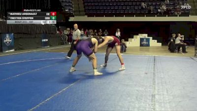 197 lbs 5th Place Match - Treyten Steffen, Cornell College vs Mathieu Arsenault, Coe