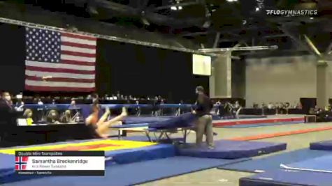 Samantha Breckenridge - Double Mini Trampoline, Kris Power Tumbling - 2021 USA Gymnastics Championships