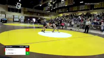 106 lbs Cons. Semi - Joseph Zuniga, Trabuco Hills vs Santino Nonaca, San Clemente