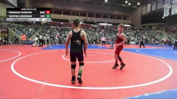 83 lbs Cons. Round 1 - Brennan Parsons, Mountain View Stingers Wrestling vs Griffen Lederman, Pottsville Apache Youth Wrestling