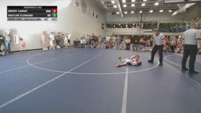 49.8-52.8 lbs Champ. Round 3 - Brody Lamgo, No Escape Wrestling Academy vs Waylon Cloward, JWC