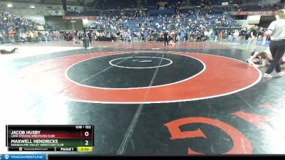 132 lbs Cons. Round 1 - Maxwell Hendricks, Snoqualmie Valley Wrestling Club vs Jacob Husby, Lake Stevens Wrestling Club