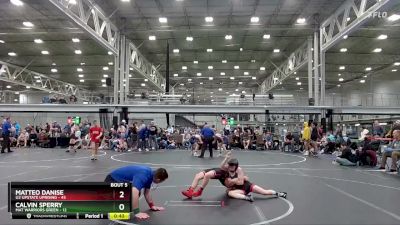 80 lbs Round 3 (4 Team) - Matteo Danise, U2 Upstate Uprising vs Calvin Sperry, Mat Warriors Green