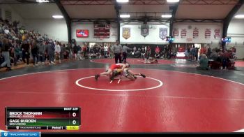 126 lbs Round 3 - Gage Burden, New London vs Brock Thomann, Highland, Riverside