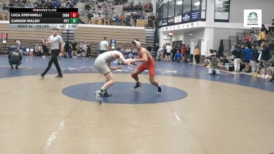 149 lbs Round Of 32 - Luca Stefanelli, Cornell vs Carson Walsh, Pittsburgh