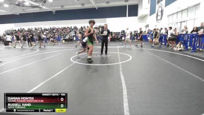 106 lbs Champ. Round 1 - Russell Hand, South Torrance vs Damian Montes, Yucaipa Thunder Wrestling Club