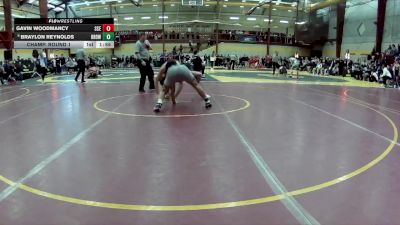 144 lbs Champ. Round 1 - Braylon Reynolds, Brownsburg vs Gavin Woodmancy, St Charles East