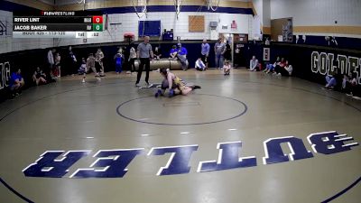 113-120 lbs Round 3 - Jacob Baker, River Valley vs River Lint, Mars