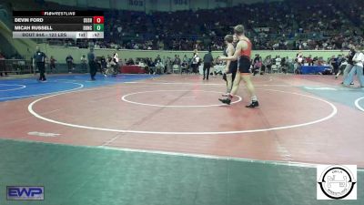 123 lbs Consi Of 64 #2 - Devin Ford, Cushing vs Micah Russell, Duncan Middle School