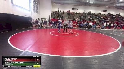 130 lbs Semifinal - Catalena Salazar, Fort Lupton vs Riley Frary, Arvada West