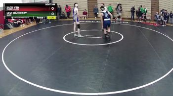 132 lbs Cons. Round 3 - Levi Hardesty, Basic vs Jack Yeh, Spring Valley