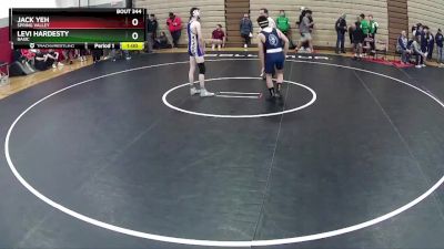 132 lbs Cons. Round 3 - Levi Hardesty, Basic vs Jack Yeh, Spring Valley