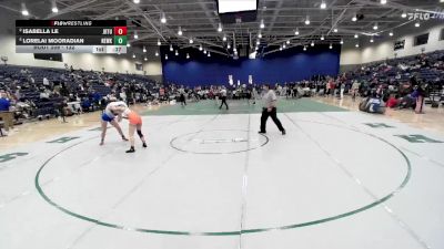 132 lbs Cons. Round 2 - Isabella Le, JR Tucker vs Lorelai Mooradian, New Kent